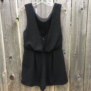 CLOSET CLOSING | Black Lace Romper | Size S